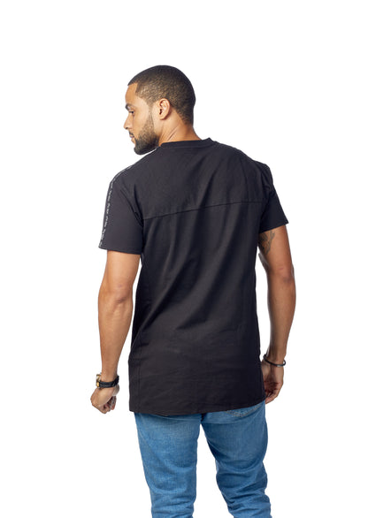 Black tee shirt with hidden side pockets